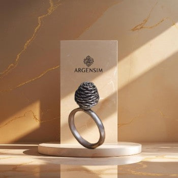 ARGENSIM -PINCONLLY🌲✨ (Pinecone Silver Ring )