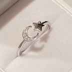 ARGENSIM - MONSTLLY🌙⭐ (Moon & Star silver ring)