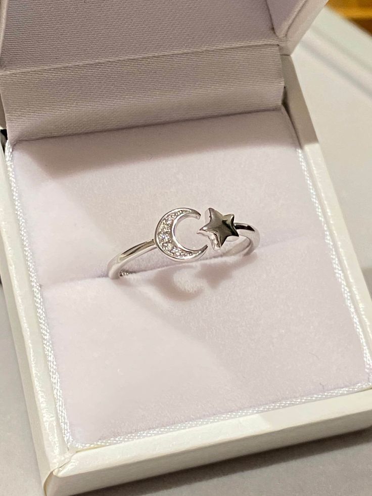 ARGENSIM - MONSTLLY🌙⭐ (Moon & Star silver ring)