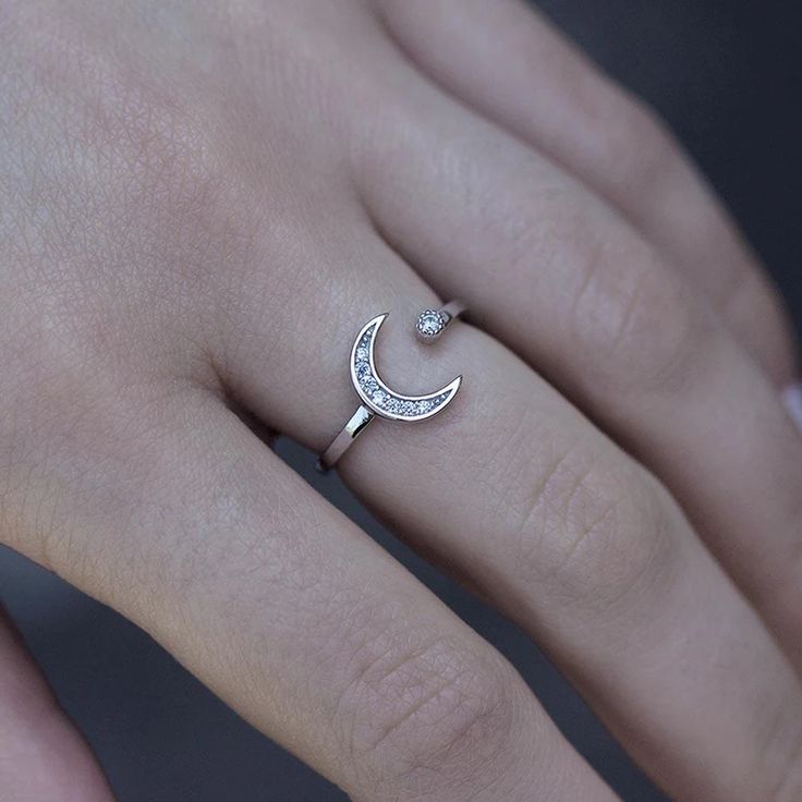 ARGENSIM - MONSTLLY🌙⭐ (Moon & Star silver ring)
