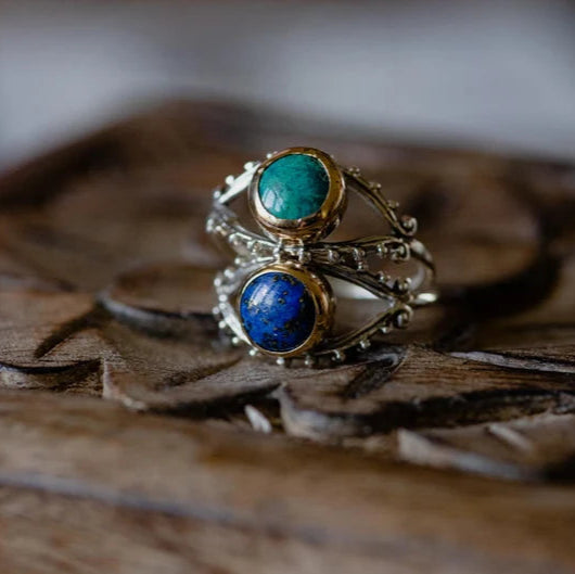 ARGENSIM - LAPEVLLY🧿💎 (Lapis Evil Eye Ring )