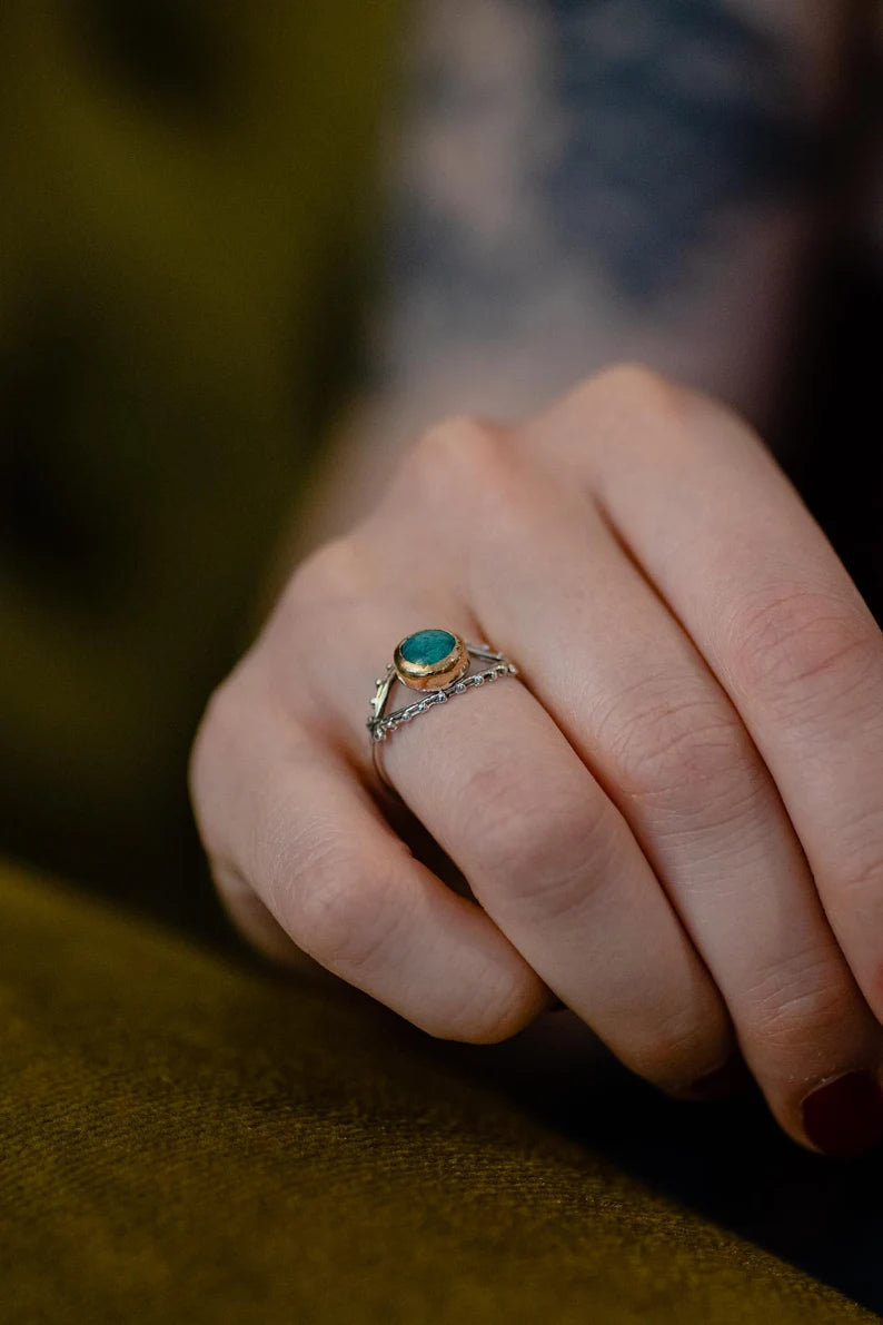 ARGENSIM - LAPEVLLY🧿💎 (Lapis Evil Eye Ring )