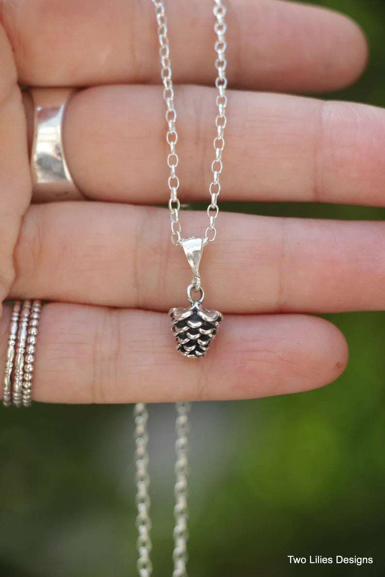 ARGENSIM- PINCLOS 🌲 Set (Pinecone Sterling Silver Jewelry Set)