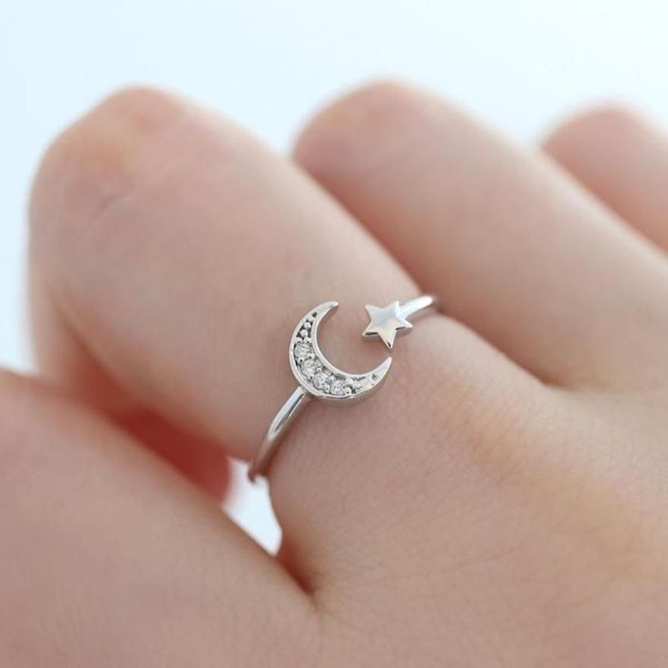 ARGENSIM - MONSTLLY🌙⭐ (Moon & Star silver ring)